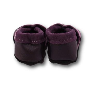 Krabbelschuhe Einhorn auf darkviolett